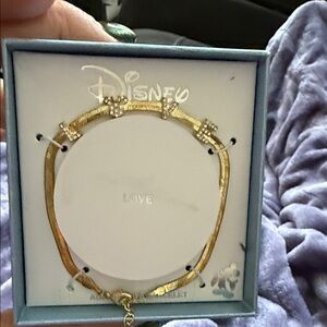 Disney Gold Bracelet with Silver Details